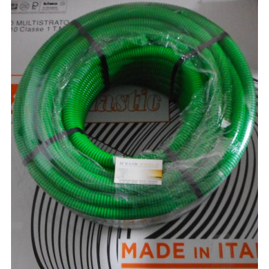 TUBO CORRUGATO IMQ VERDE 25  ROTOLO DA  50 METRI