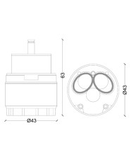 CARTUCCIA N 8 MAMOLI QUARZOVIP MM43XH63