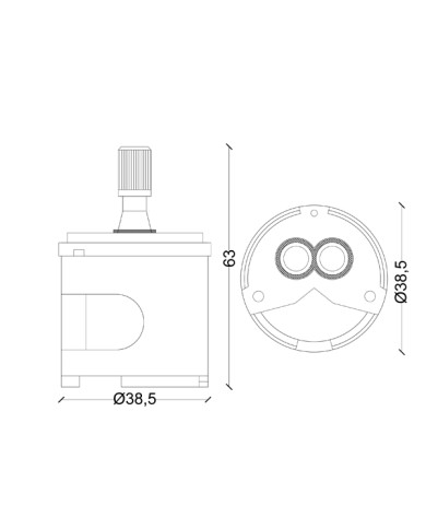 CARTUCCIA N 10 ZUCCHETTI R9734P MM 38.5XH63
