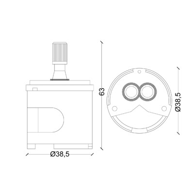 CARTUCCIA N 10 ZUCCHETTI R9734P MM 38.5XH63