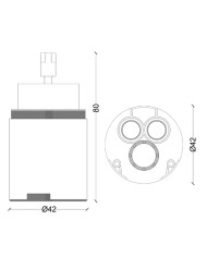 CARTUCCIA N 12 F.LLI FRATTINI MM42 X H80