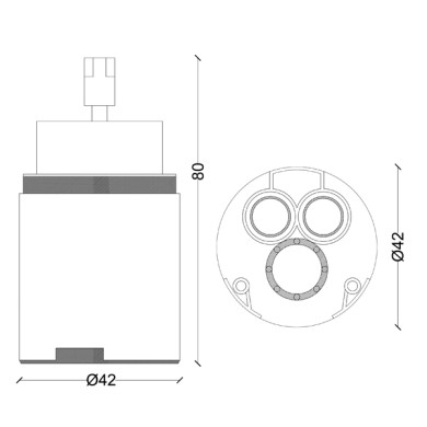 CARTUCCIA N 12 F.LLI FRATTINI MM42 X H80