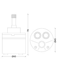 CARTUCCIA N 23 PAINI ATOMIC CON BROCCIA MM45XH78