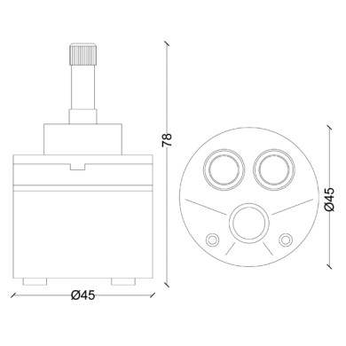 CARTUCCIA N 23 PAINI ATOMIC CON BROCCIA MM45XH78