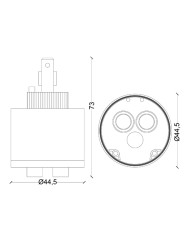 CARTUCCIA N 27 NOBILI MM 44.5XH73