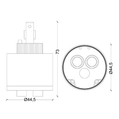 CARTUCCIA N 27 NOBILI MM 44.5XH73