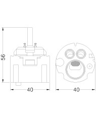 CARTUCCIA N 51 IDEAL STAND. MM40XH56