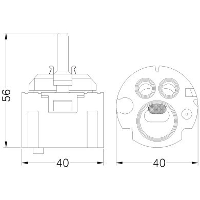 CARTUCCIA N 51 IDEAL STAND. MM40XH56