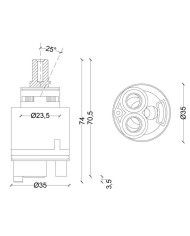 CARTUCCIA N 61 KEROX MIX K35D MM35XH74