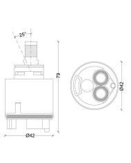 CARTUCCIA N 66 KEROX MIX K42D MM42XH79