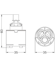 CARTUCCIA N 69 HYDROPLAST G 35 MM 35XH60