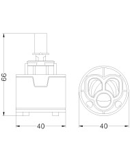 CARTUCCIA N 71 HYDROPLAST G 40 MM 40XH66