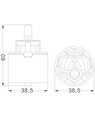 CARTUCCIA N 75 CRISTINA CR38 MM38.5XH60