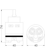 CARTUCCIA N 91 NOBILI DISCO TIMIX MM40XH74