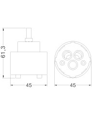 CARTUCCIA N 100 NOBILI MM45XH61.3