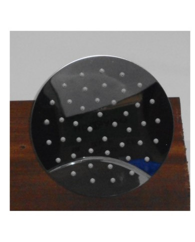 SOFFIONE LOW ROUND 200  IN ACCIAIO INOX AISI 304