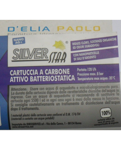 CARTUCCIA LINE 10X2 CARBONE ATTIVO  1/4-1/4