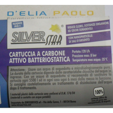 CARTUCCIA LINE 10X2 CARBONE ATTIVO  1/4-1/4