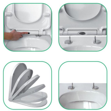 SEDILE SOFT CLOSE TECOM IN TERMOINDURENTE BIANCO