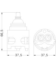 CARTUCCIA N 101 TEOREMA MM37.5X66.5H