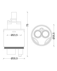 CARTUCCIA N 114 ZAZZERI MM35.5X75H