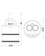CARTUCCIA N 115 ZAZZERI MM38X66H