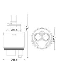 CARTUCCIA N 117 ZAZZERI MM 35.5X71.5H