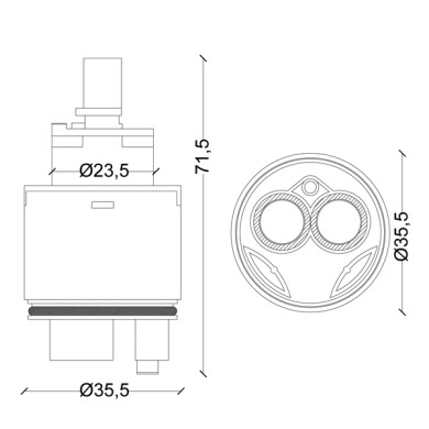 CARTUCCIA N 117 ZAZZERI MM 35.5X71.5H