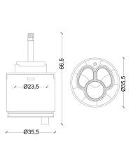 CARTUCCIA N 118 ZAZZERI MM35.5X66.5H