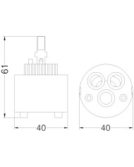 CARTUCCIA N 159 NOBILI MM 40XH61