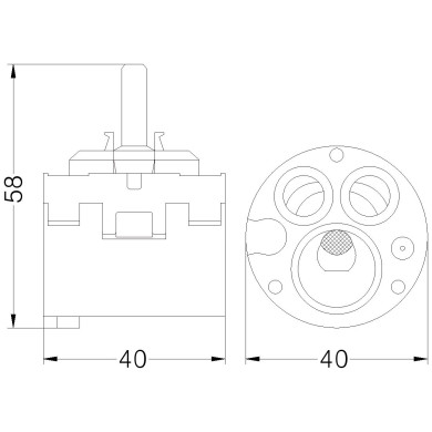 CARTUCCIA N 163 DOLOMITE SERIE BASE MM40X58H