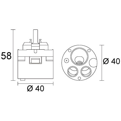 CARTUCCIA N 167 IDEAL STANDARD ACTIVE MM40X58H