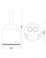 CARTUCCIA N 37 NEWFORM 110 MM45X88H