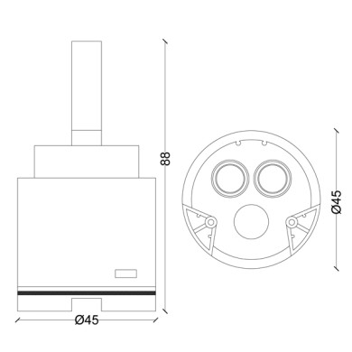 CARTUCCIA N 37 NEWFORM 110 MM45X88H