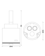 CARTUCCIA N 38 NEWFORM 111 MM45X94H