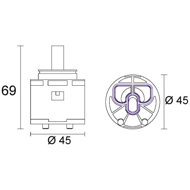 CARTUCCIA N 85 SIGNORINI MM45X69H