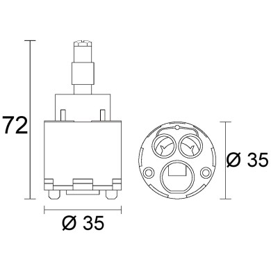 CARTUCCIA N 153 GROHE MM35X72H