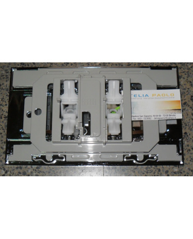 PLACCA OLI 74 MODELLO SLIM CROMATA LUCIDA