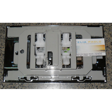 PLACCA OLI 74 MODELLO SLIM CROMATA LUCIDA