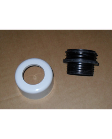 MORSETTO COMBINATO 48-58 MM CON ROSONE BIANCO