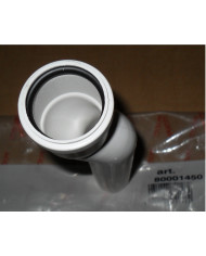 CANOTTO PROLUNGATO ECCENTRICO 24 CM BIANCO D 40 MM