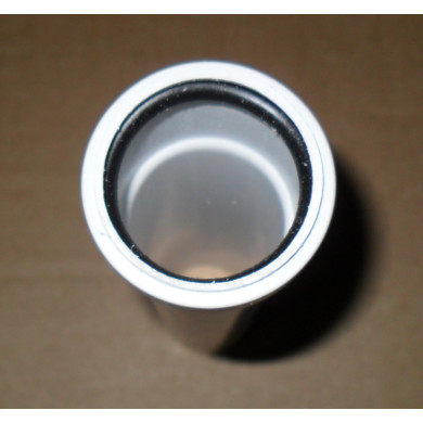 CANOTTO PROLUNGATO DRITTO 26 CM BIANCO DA 40 MM