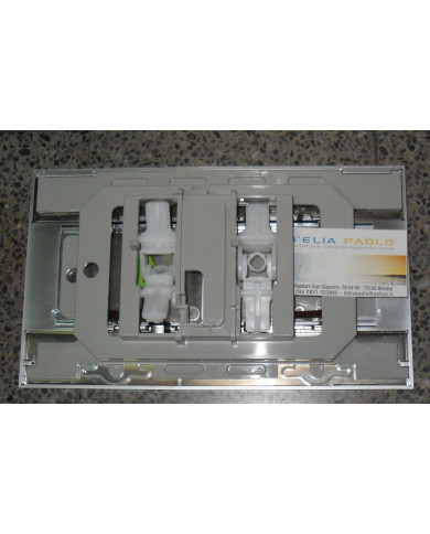 PLACCA OLI 74 MODELLO SLIM CROMO SATINATO