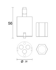 CARTUCCIA N 108 VOLA MM 28 X 56 H