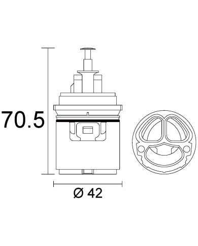 CARTUCCIA N 109 KWC MM 42 X 70.5H