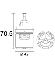 CARTUCCIA N 109 KWC MM 42 X 70.5H