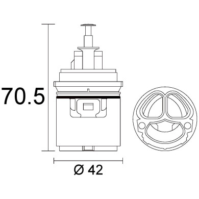 CARTUCCIA N 109 KWC MM 42 X 70.5H