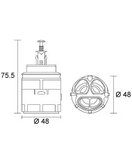 CARTUCCIA N 110 KWC MM 48 X 75.5H