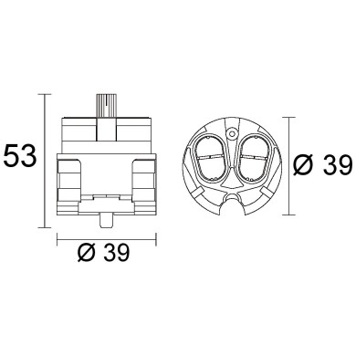 CARTUCCIA N 166 IDEAL STANDARD ALFIERE MM39X53H