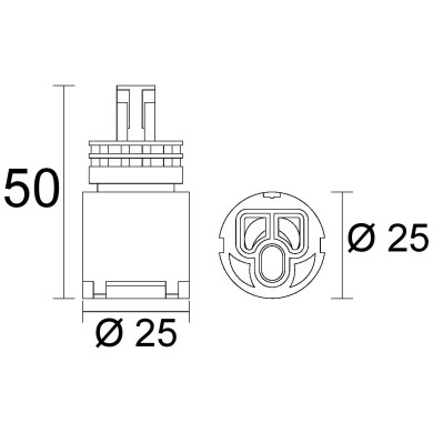 CARTUCCIA N 170 IDEAL STANDARD IQ MM25X50H